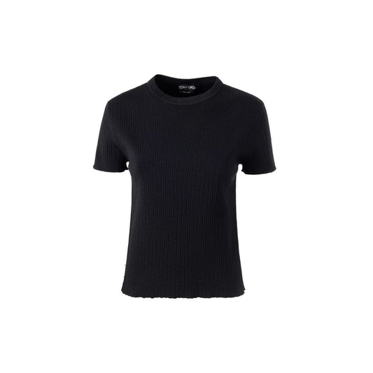 T-shirt en soie noir Tom Ford