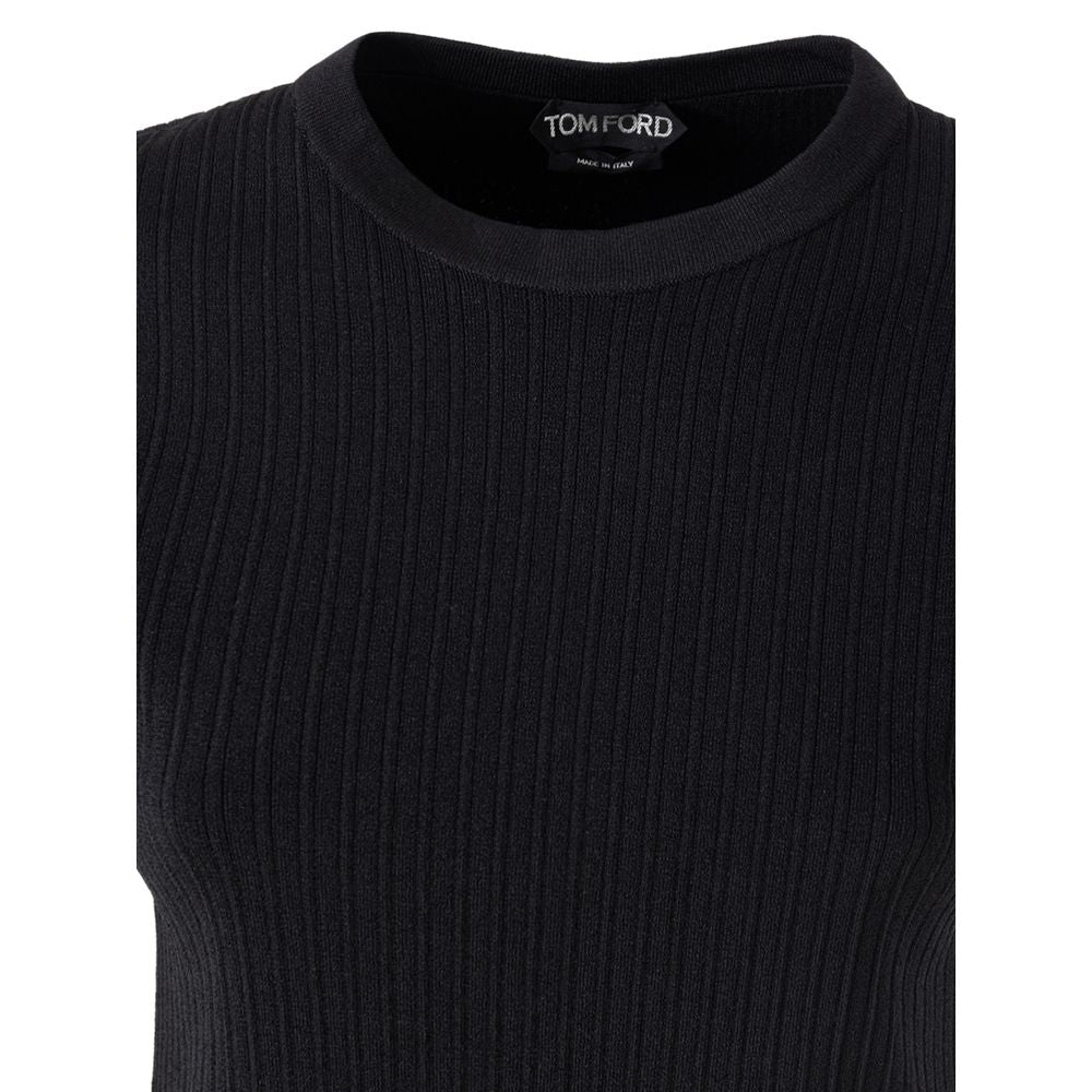 T-shirt en soie noir Tom Ford