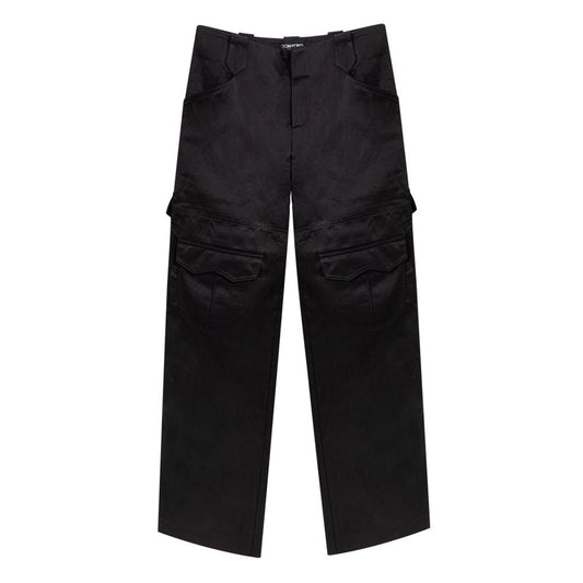 Pantalon cargo en viscose noir Tom Ford