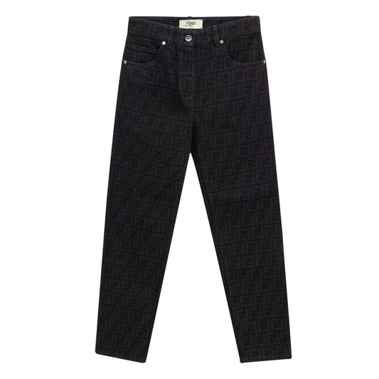 Fendi Schwarze Jeans aus Baumwolldenim