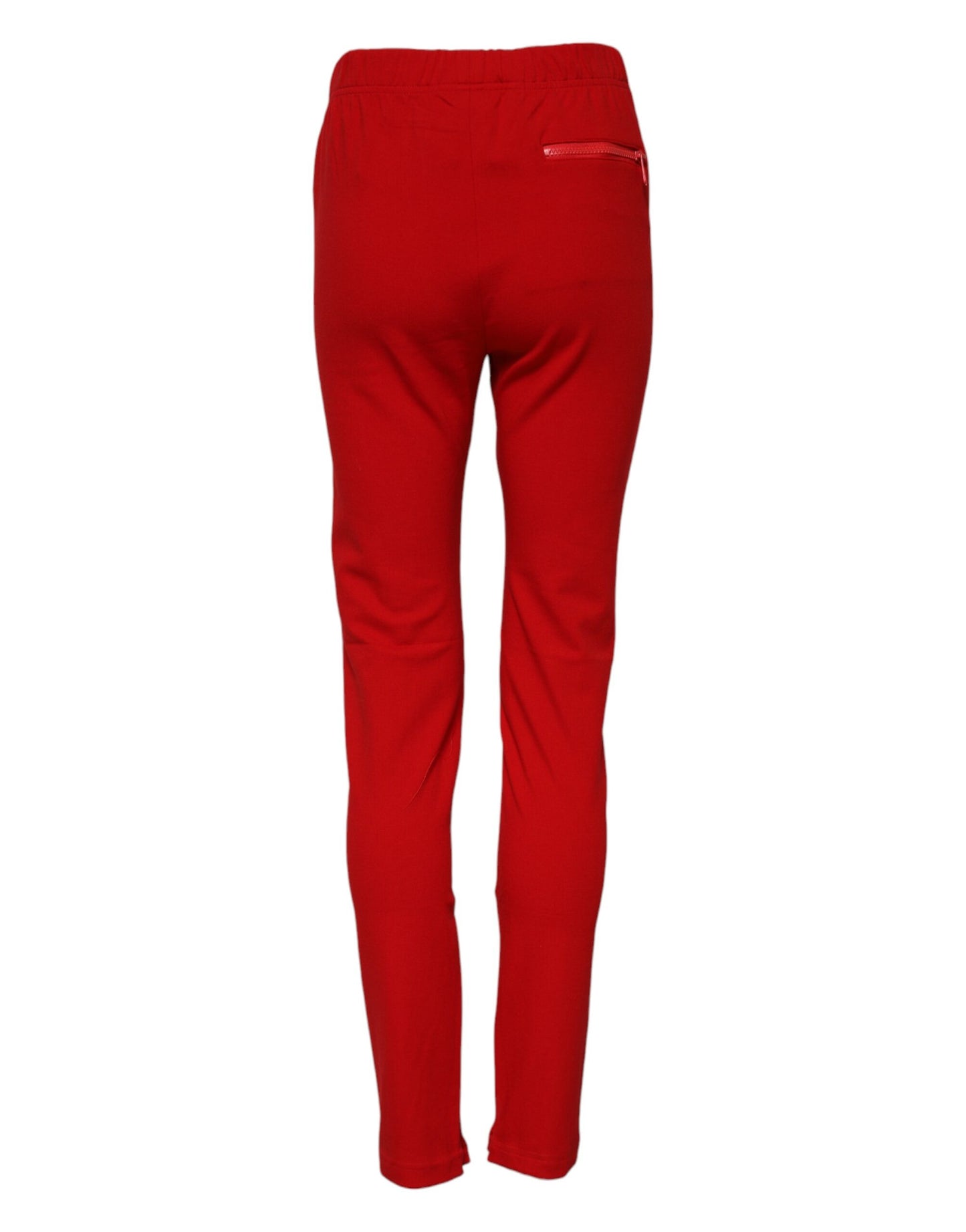 Pantalon slim taille moyenne rouge Dolce &amp; Gabbana 