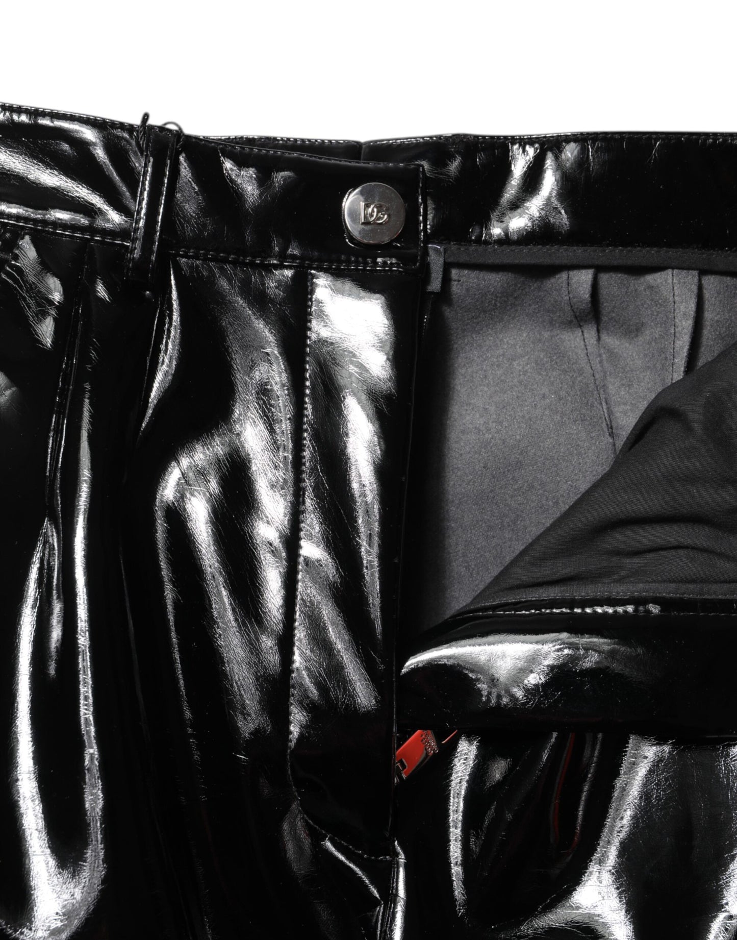 Pantalon cargo bootcut taille haute noir Dolce &amp; Gabbana 