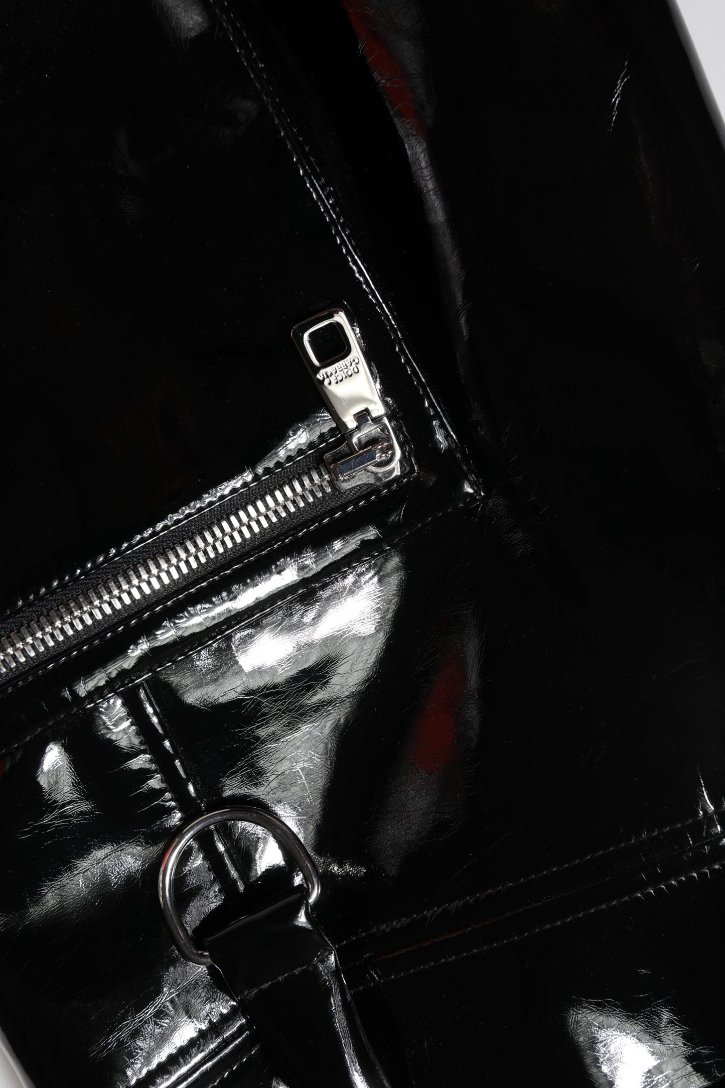 Pantalon cargo bootcut taille haute noir Dolce &amp; Gabbana 