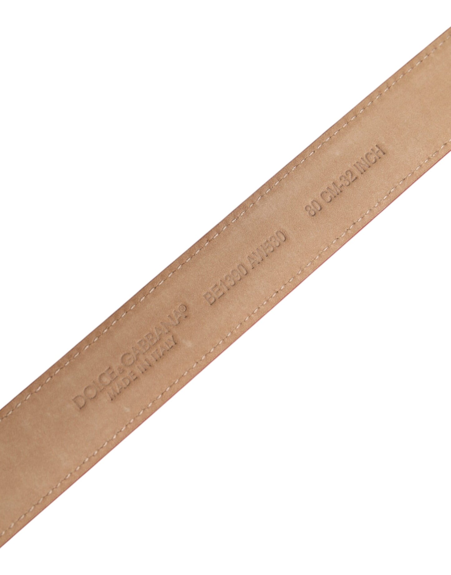 Dolce &amp; Gabbana Gürtel aus rotem Leder mit goldener Metallschnalle