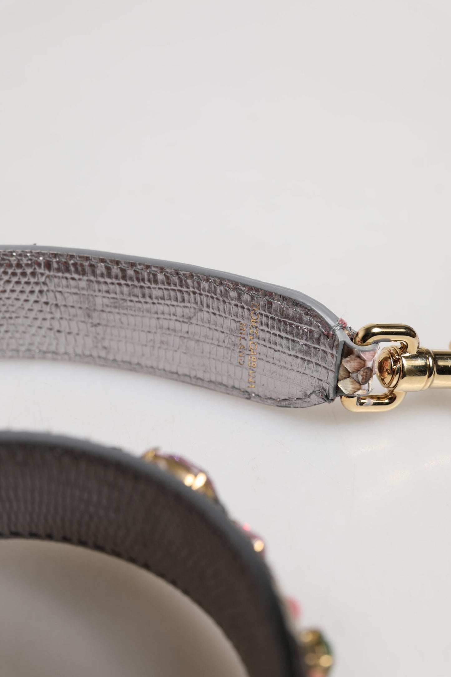 Dolce &amp; Gabbana – Mehrfarbig verzierter Handtaschen-Schultergurt