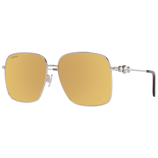 Lunettes de soleil Swarovski dorées pour femmes