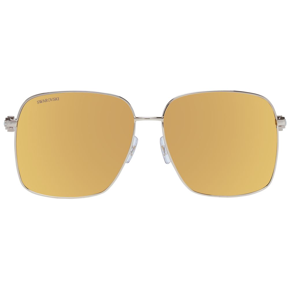 Lunettes de soleil Swarovski dorées pour femmes