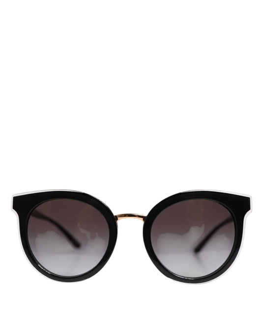 Lunettes de soleil rondes noires transparentes Dolce &amp; Gabbana DG4371-F