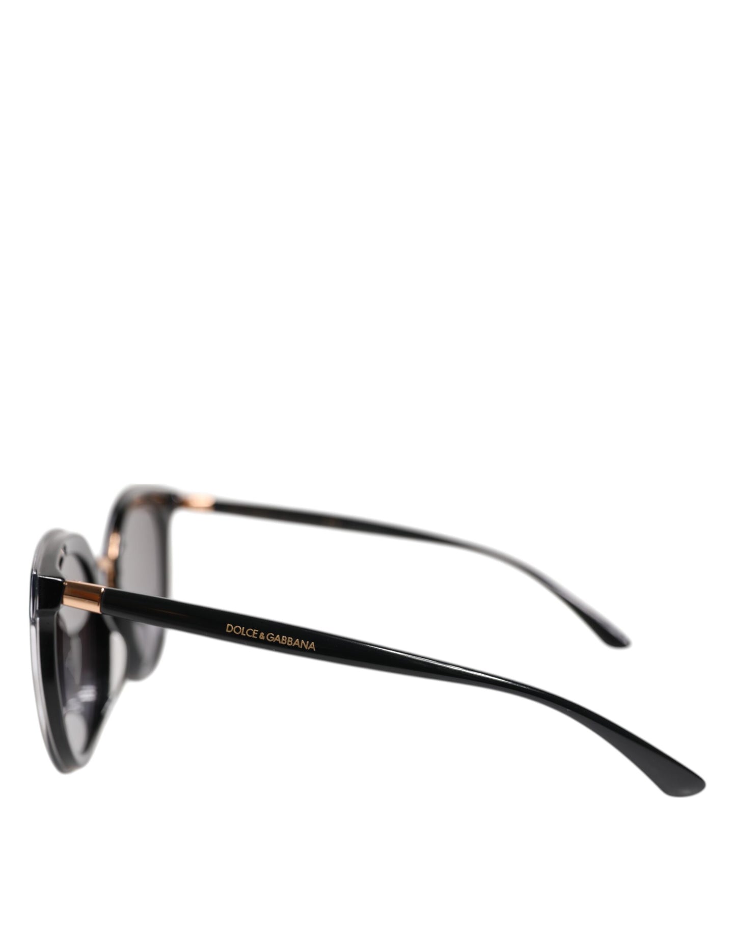Lunettes de soleil rondes noires transparentes Dolce &amp; Gabbana DG4371-F