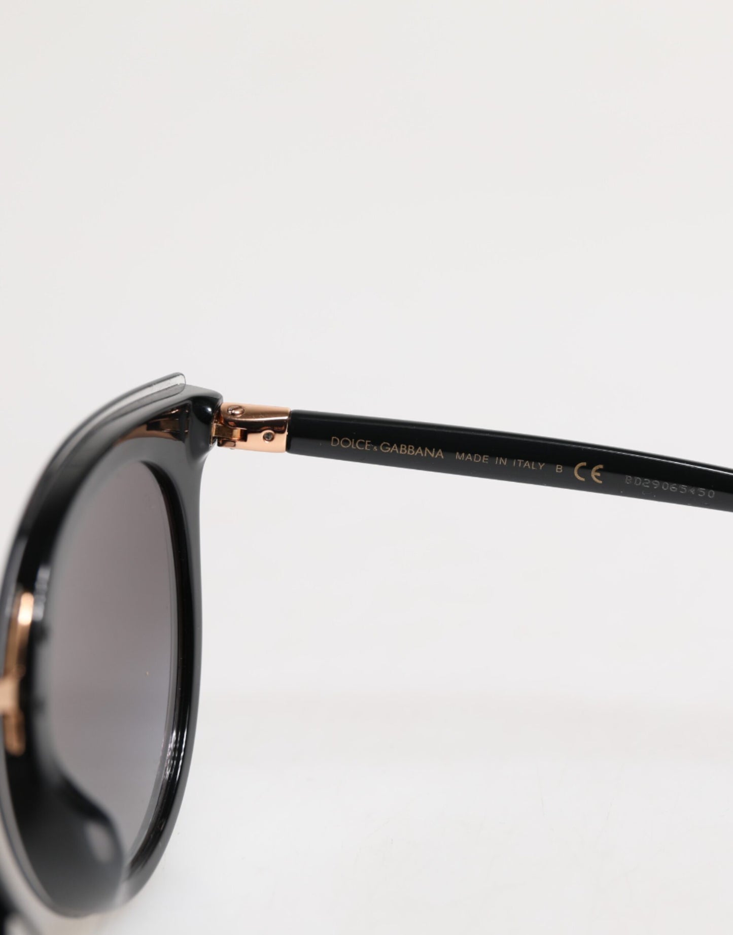 Lunettes de soleil rondes noires transparentes Dolce &amp; Gabbana DG4371-F