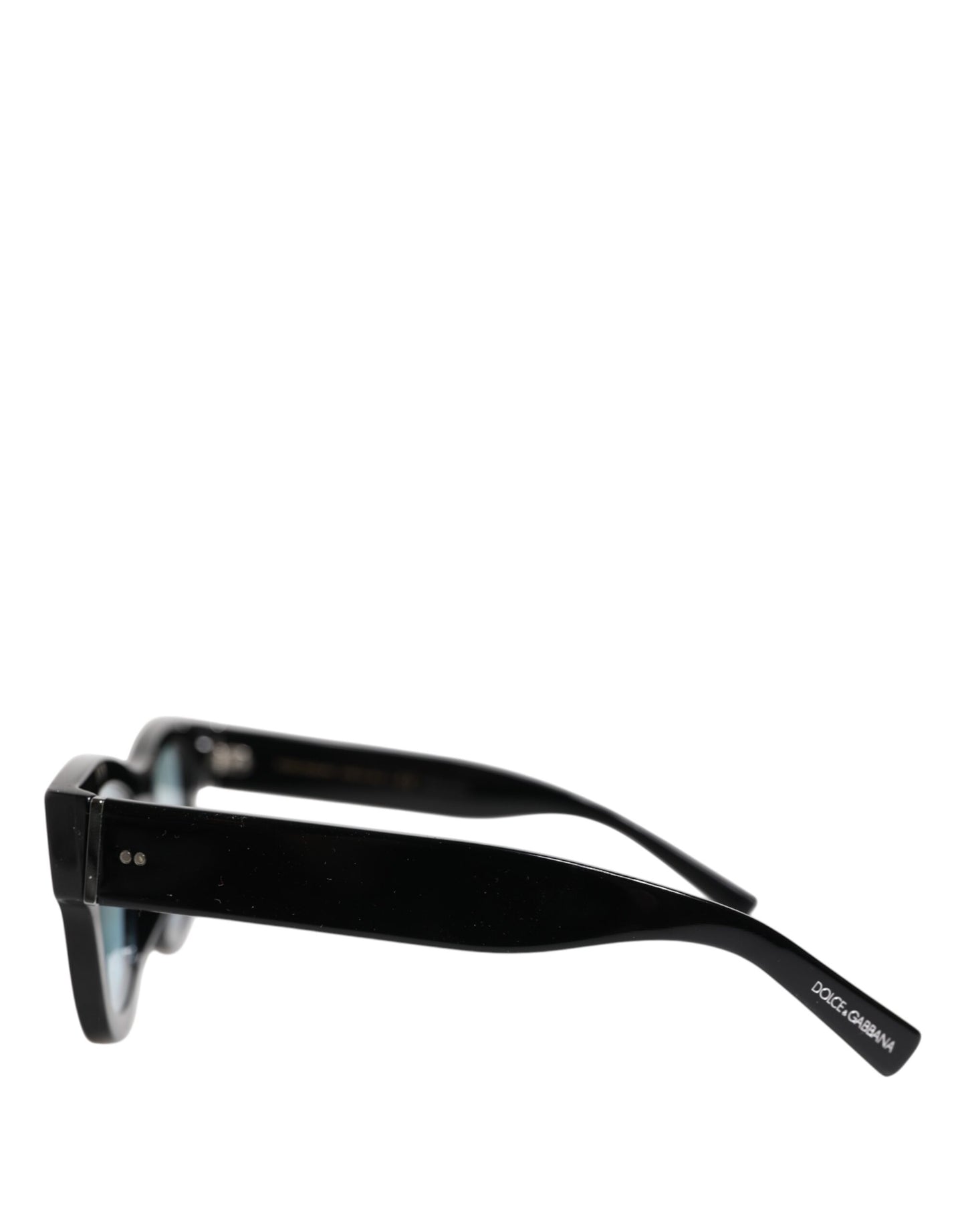Lunettes de soleil Dolce &amp; Gabbana DG2215K en métal marbré bleu et noir