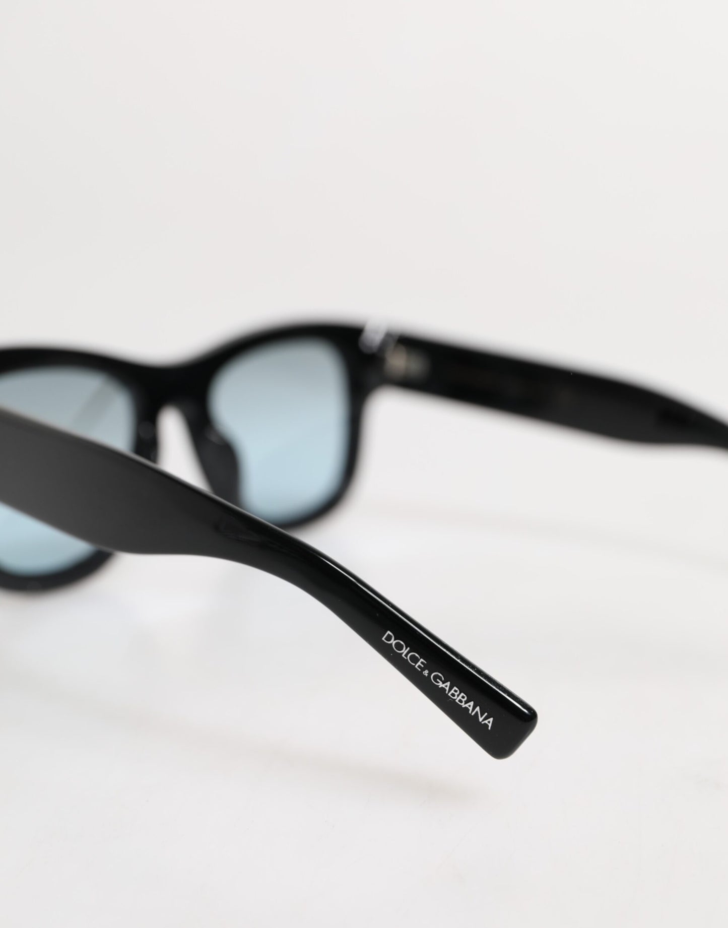 Lunettes de soleil Dolce &amp; Gabbana DG2215K en métal marbré bleu et noir