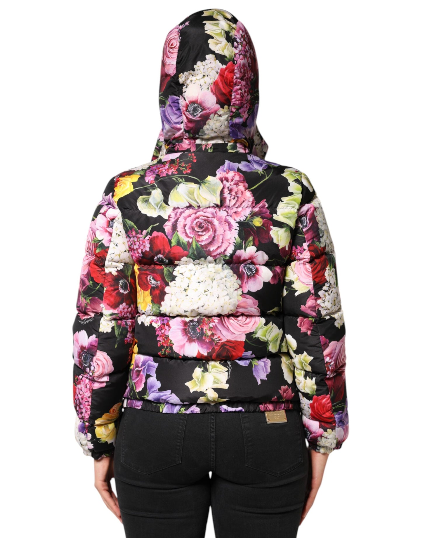 Dolce &amp; Gabbana Doudoune matelassée à capuche à imprimé floral multicolore