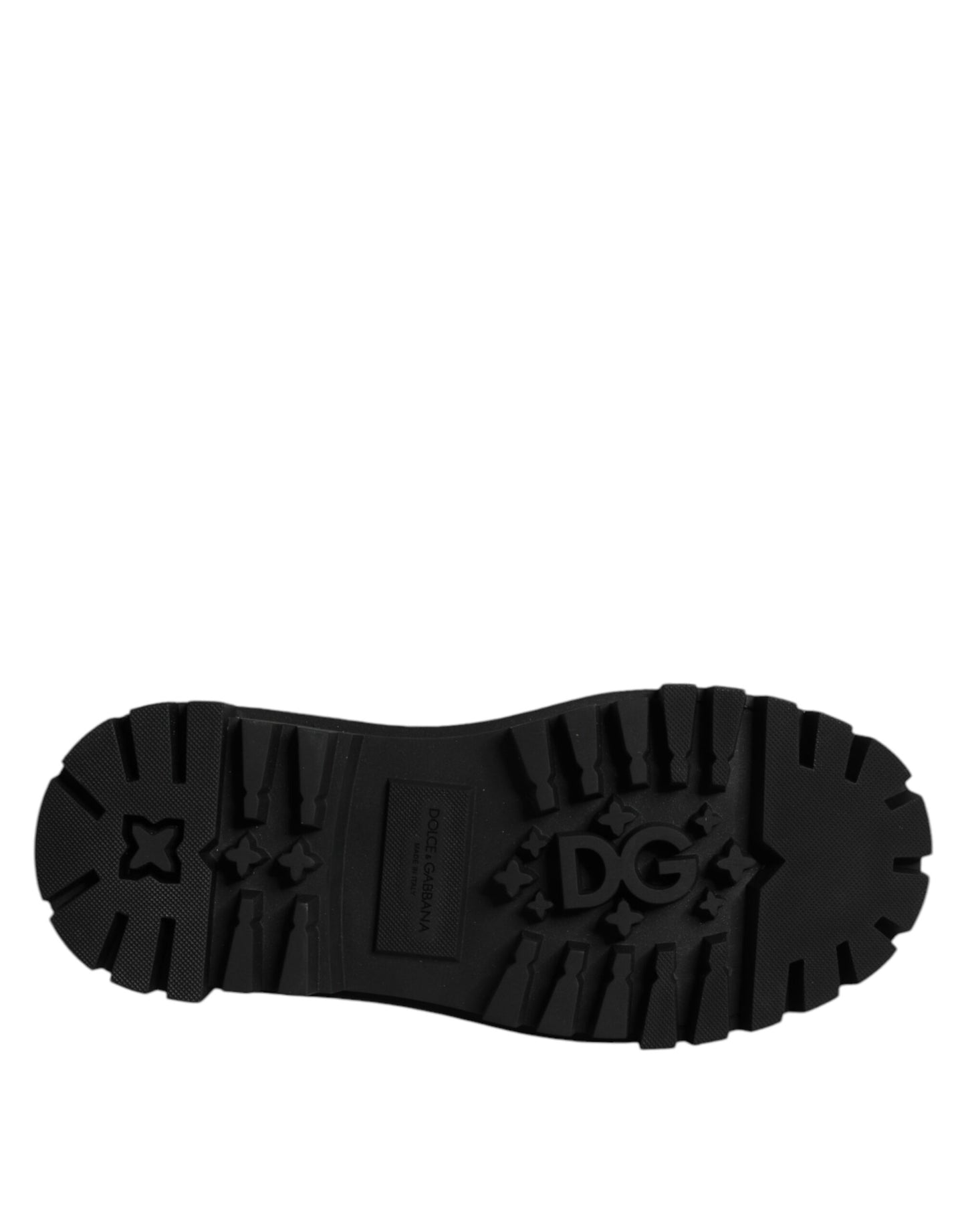 Dolce & Gabbana Red Leather Lace Up Trekking Dress Shoes