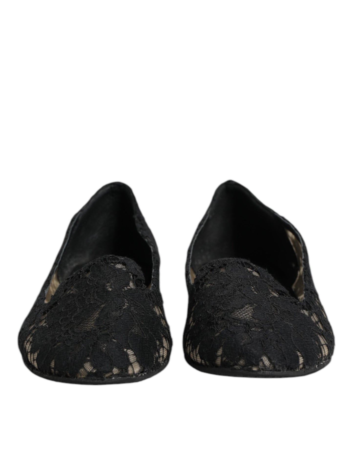 Chaussures plates à lacets noires Dolce &amp; Gabbana Taormina