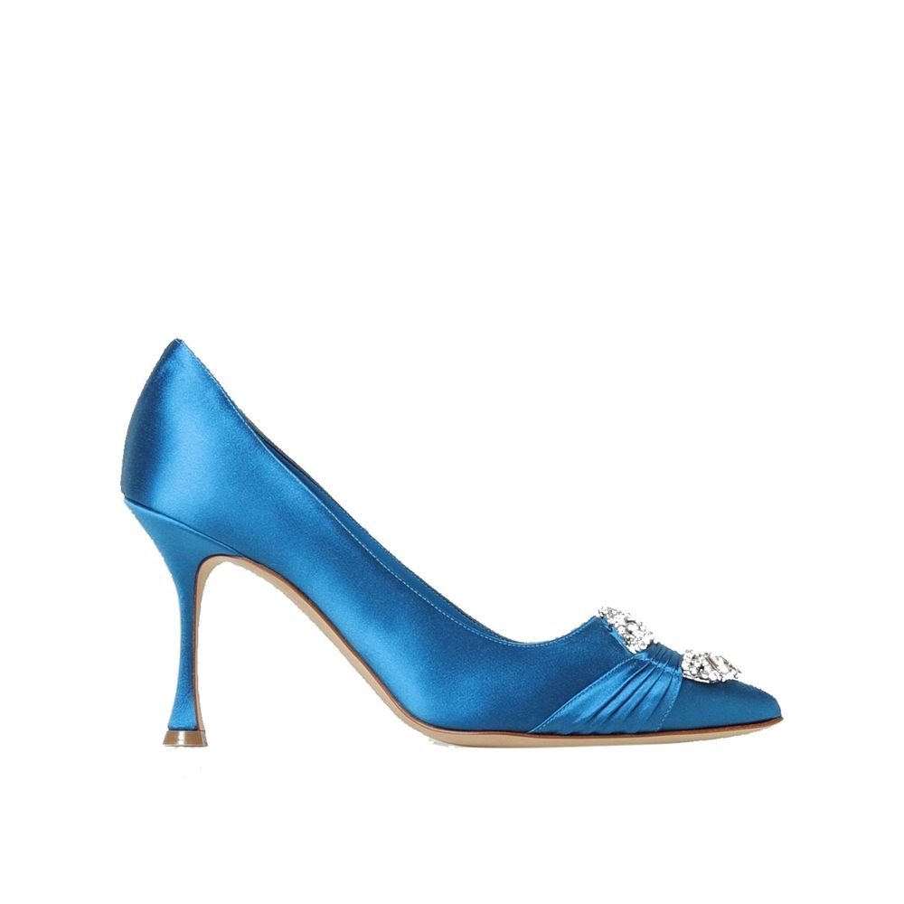 Escarpins en satin Manolo Blahnik Maida 090