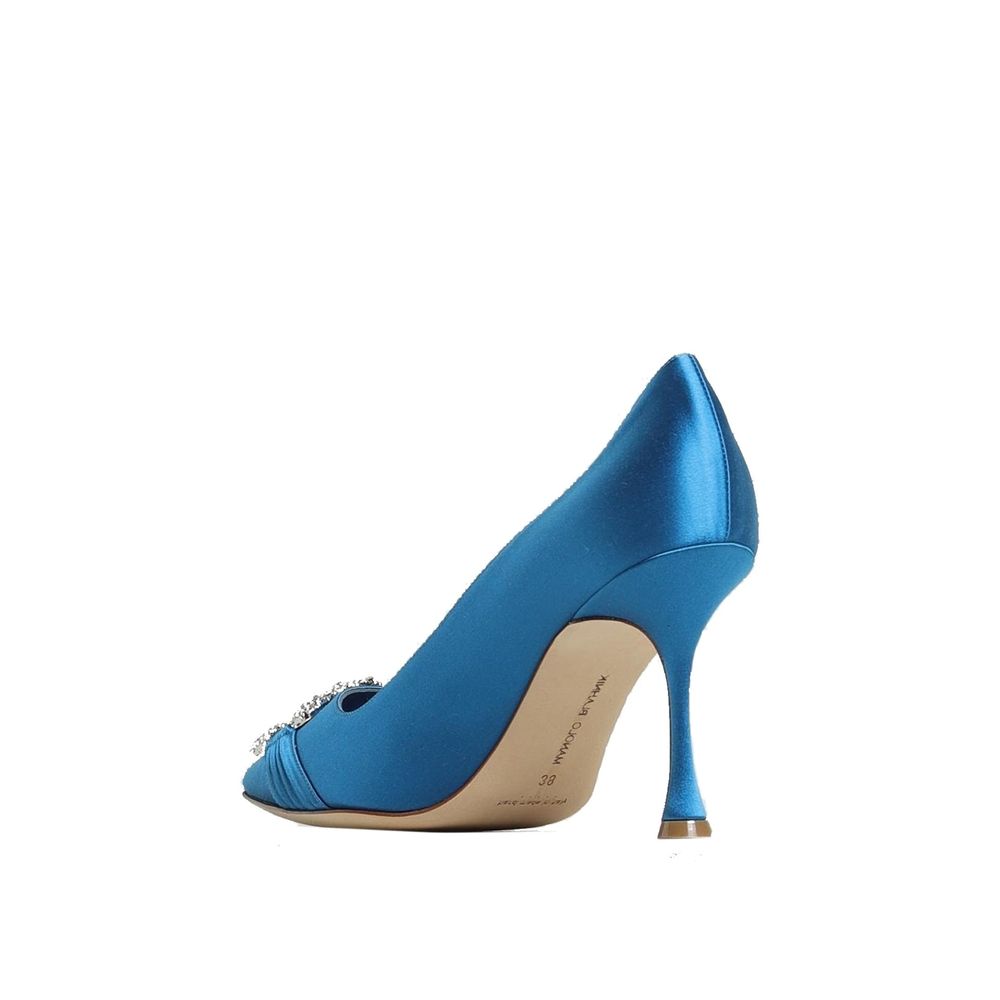 Escarpins en satin Manolo Blahnik Maida 090