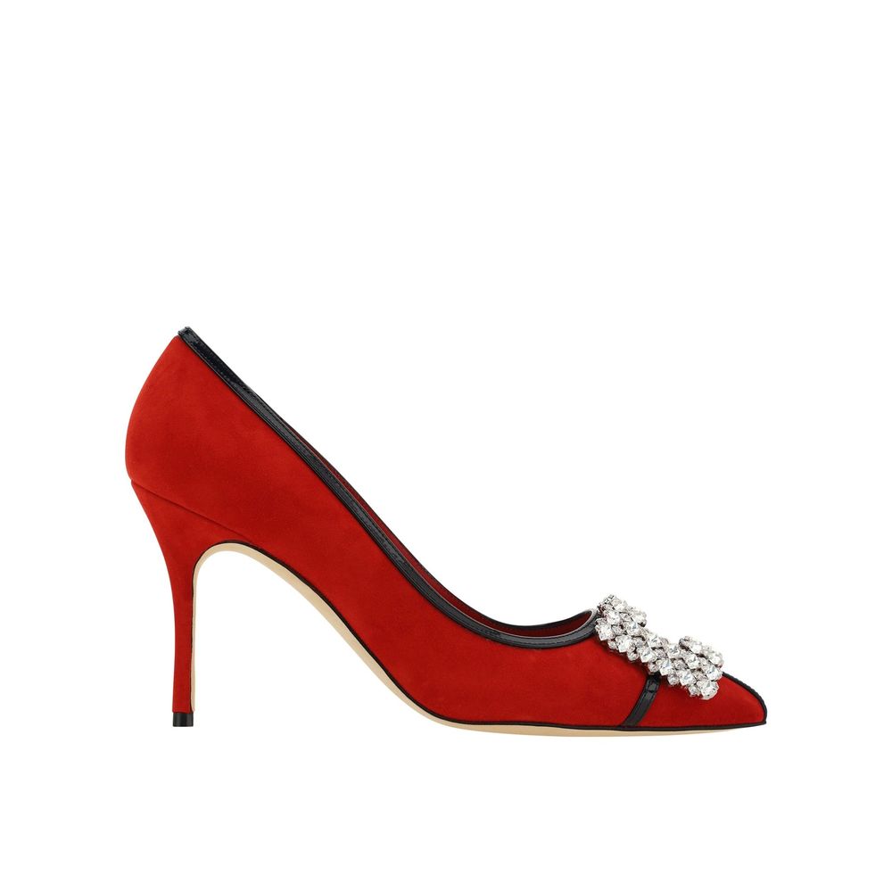 Escarpins en daim Manolo Blahnik Tuberian 90