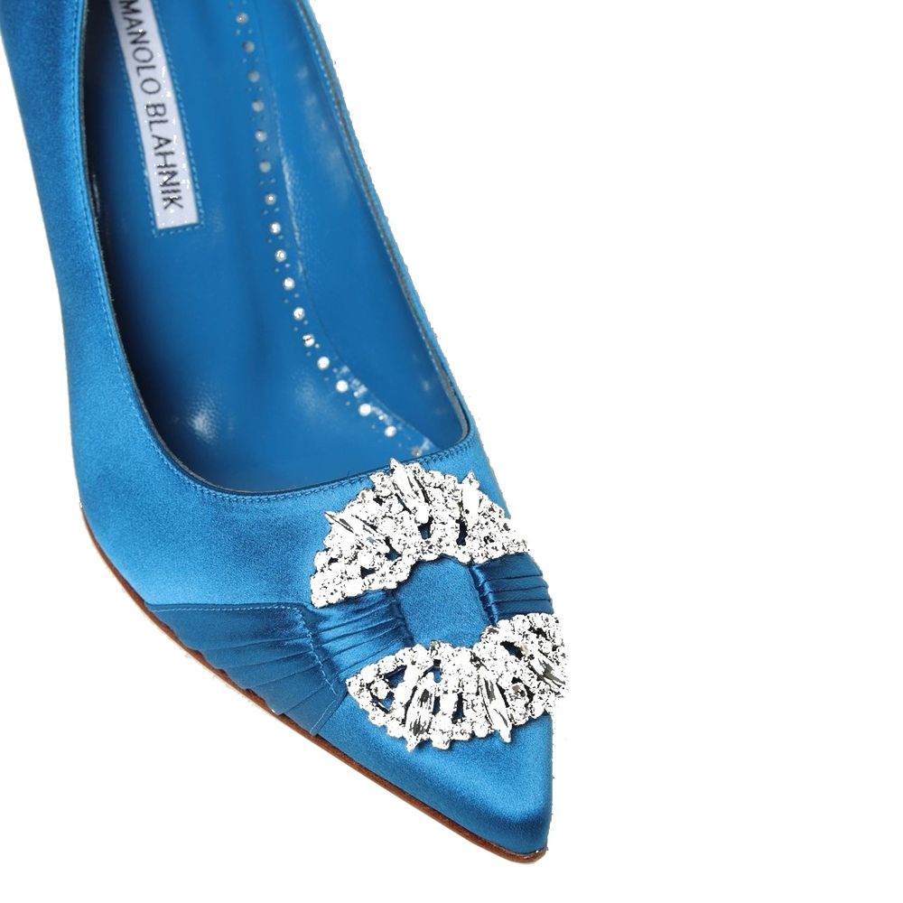 Escarpins en satin Manolo Blahnik Maida 090