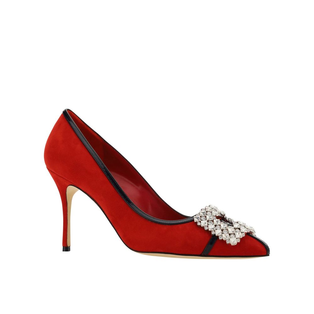 Escarpins en daim Manolo Blahnik Tuberian 90