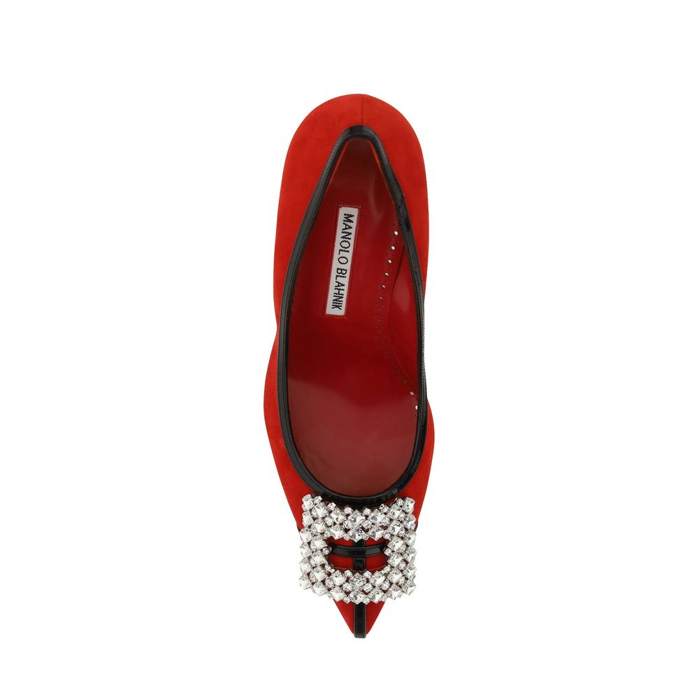 Escarpins en daim Manolo Blahnik Tuberian 90