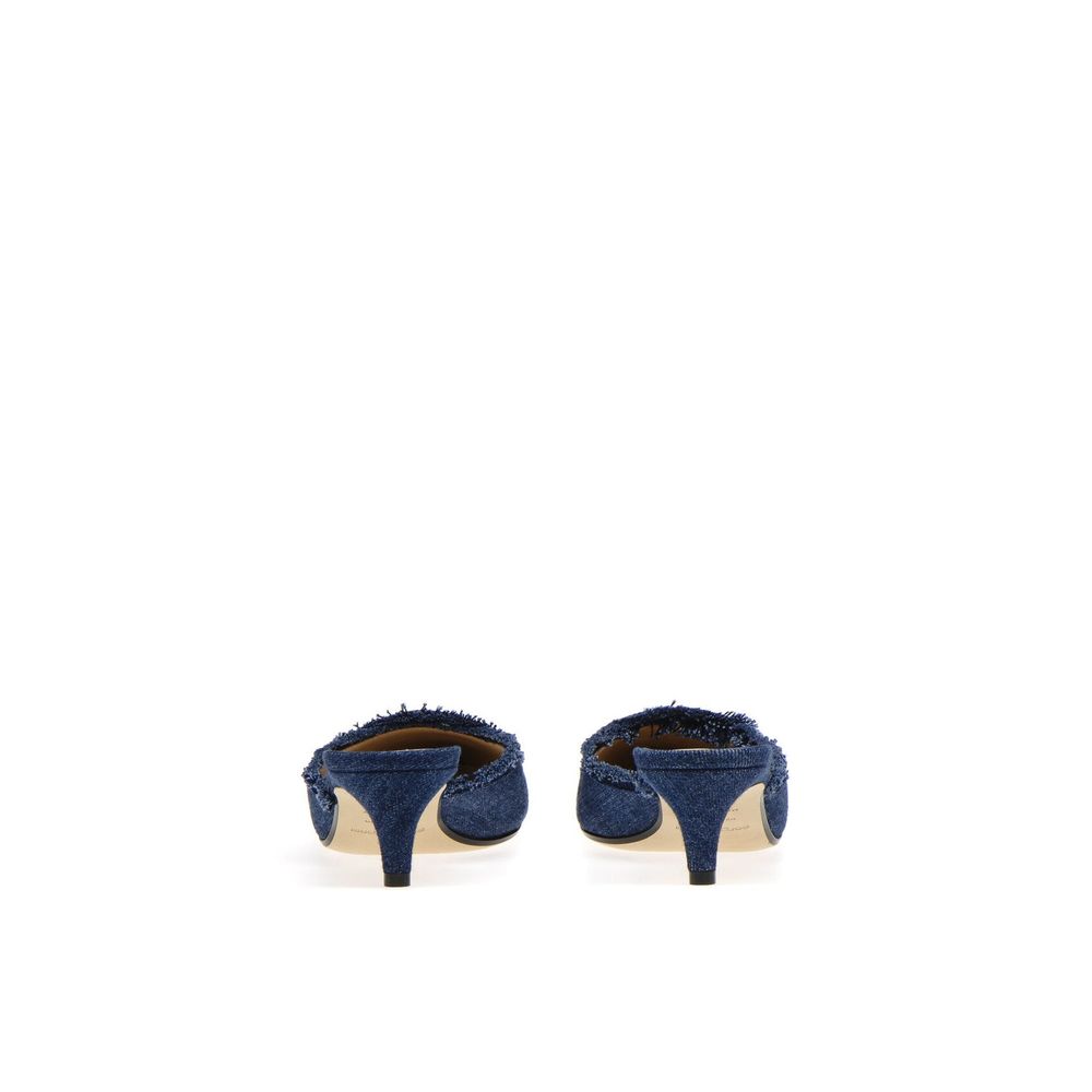 Mules effet denim Sergio Rossi