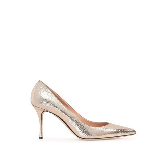 Escarpins Sergio Rossi Godiva 090 en cuir effet miroir craquelé