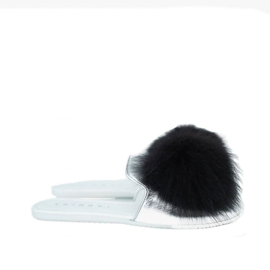 JOSHUA SANDERS Mules en cuir et fourrure