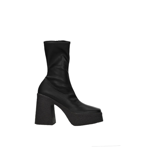 Bottines en cuir noir Stella McCartney