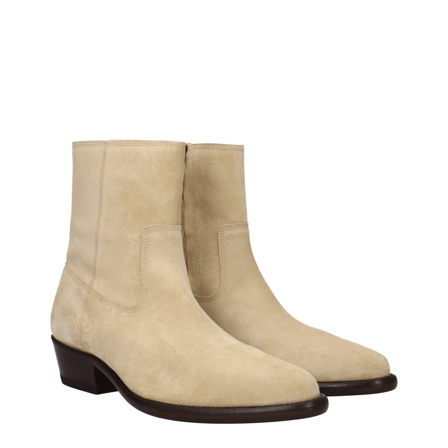 Isabel Marant Beige Leather Ankle Boots