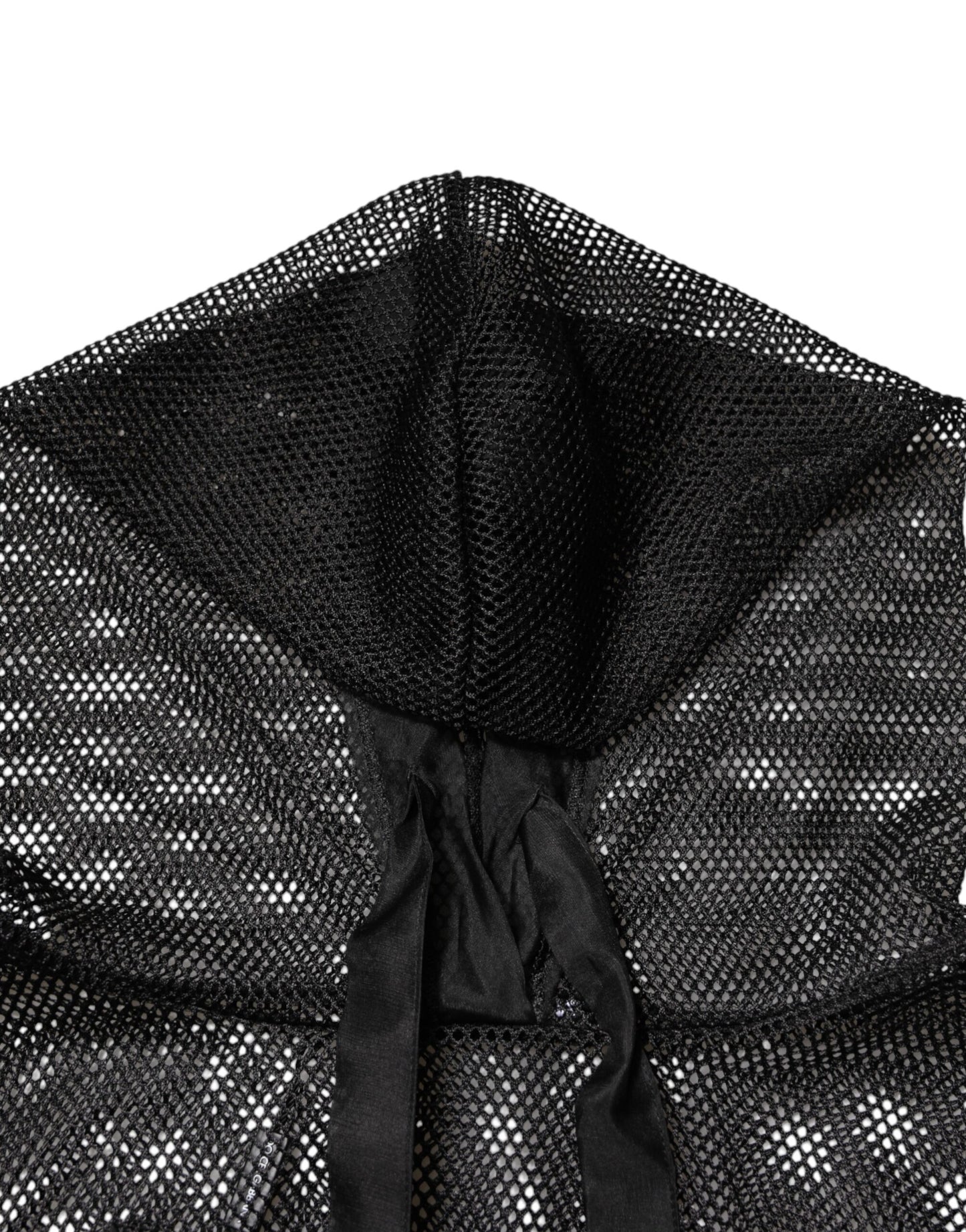 Pull à capuche transparent noir Dolce &amp; Gabbana