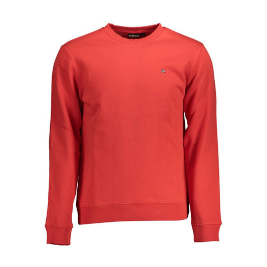 Napapijri Rosso Cotton Men Sweatshirt