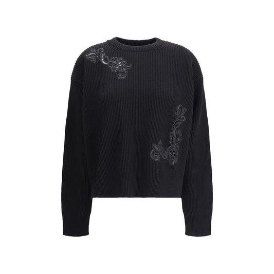 Versace Pullover mit Barocco-Blatt-Stickerei