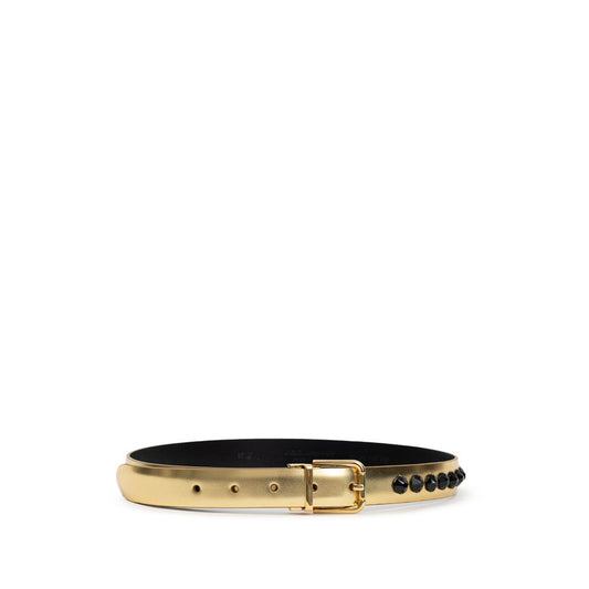 Ceinture en cuir doré Dolce &amp; Gabbana
