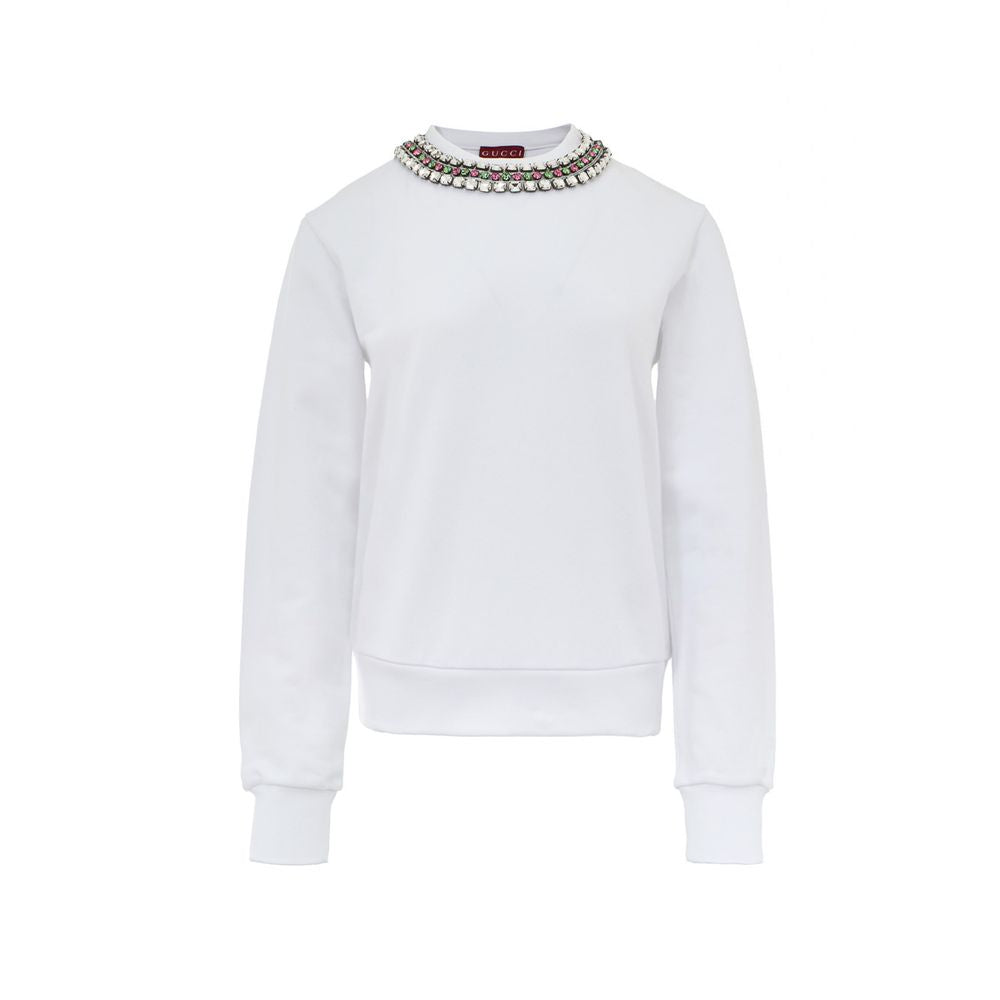 Weißes Baumwoll-Sweatshirt von Gucci