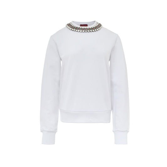 Weißes Baumwoll-Sweatshirt von Gucci