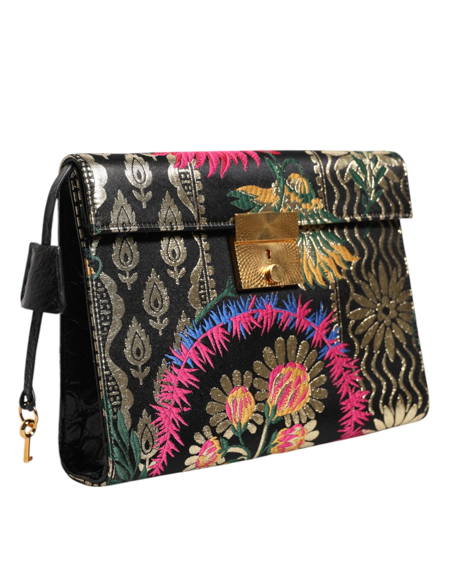 Sac porte-documents Dolce &amp; Gabbana en jacquard floral multicolore