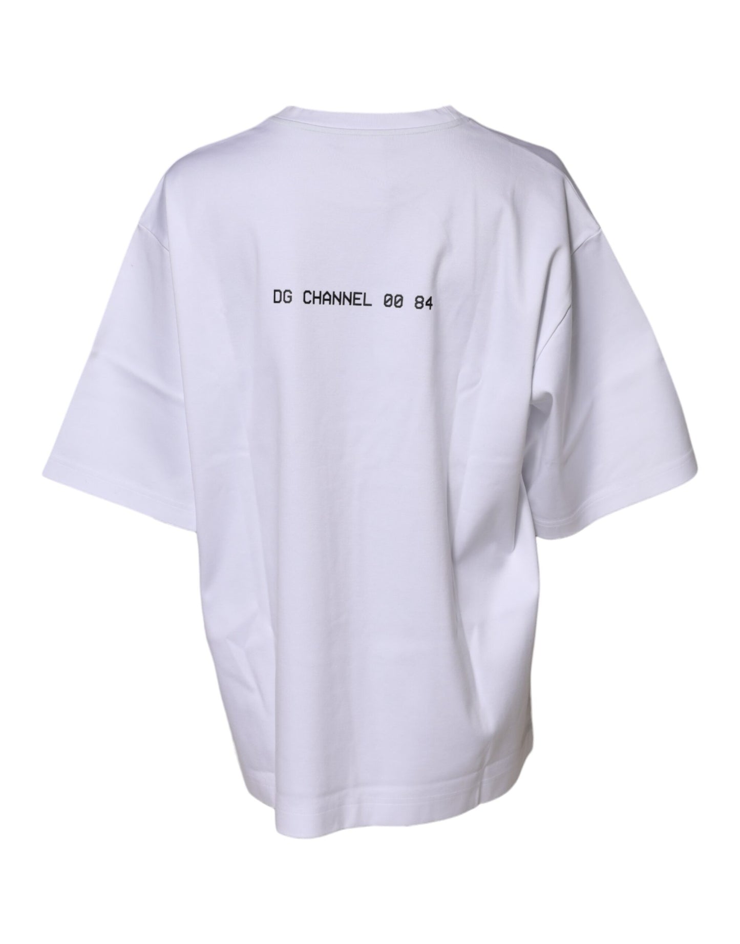 Dolce &amp; Gabbana – Weißes, bedrucktes T-Shirt aus Baumwolle mit kurzen Ärmeln 