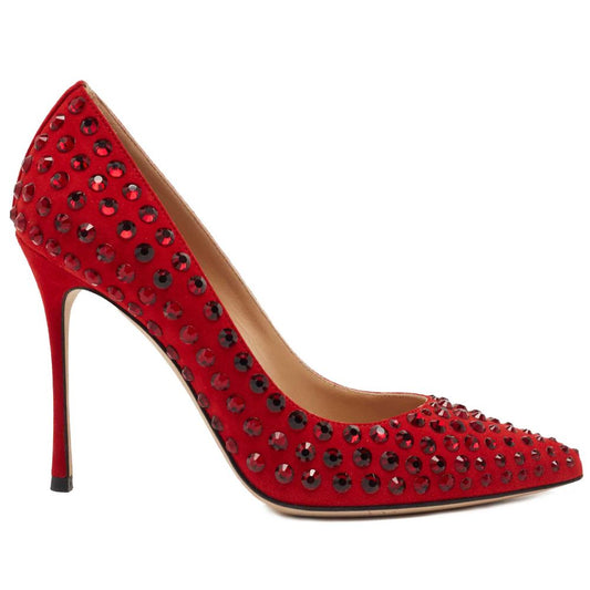 Escarpin en cuir de veau rouge Sergio Rossi