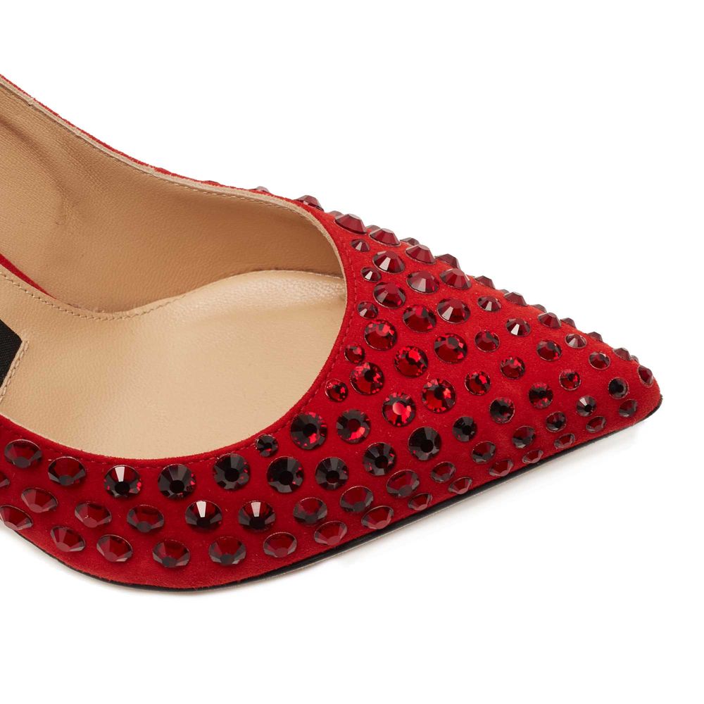 Escarpin en cuir de veau rouge Sergio Rossi