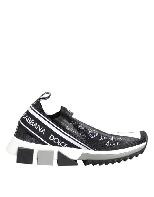 Baskets basses Dolce &amp; Gabbana Sorrento noires et blanches