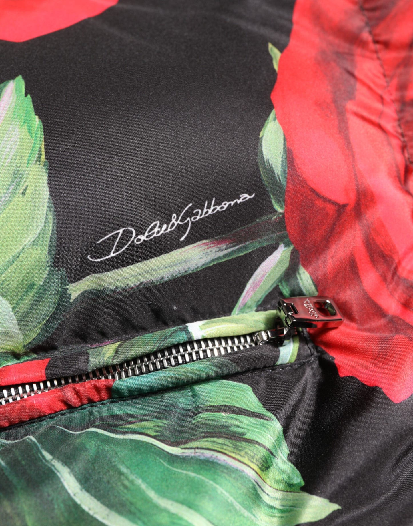 Dolce &amp; Gabbana Doudoune fleurie multicolore Veste zippée intégrale