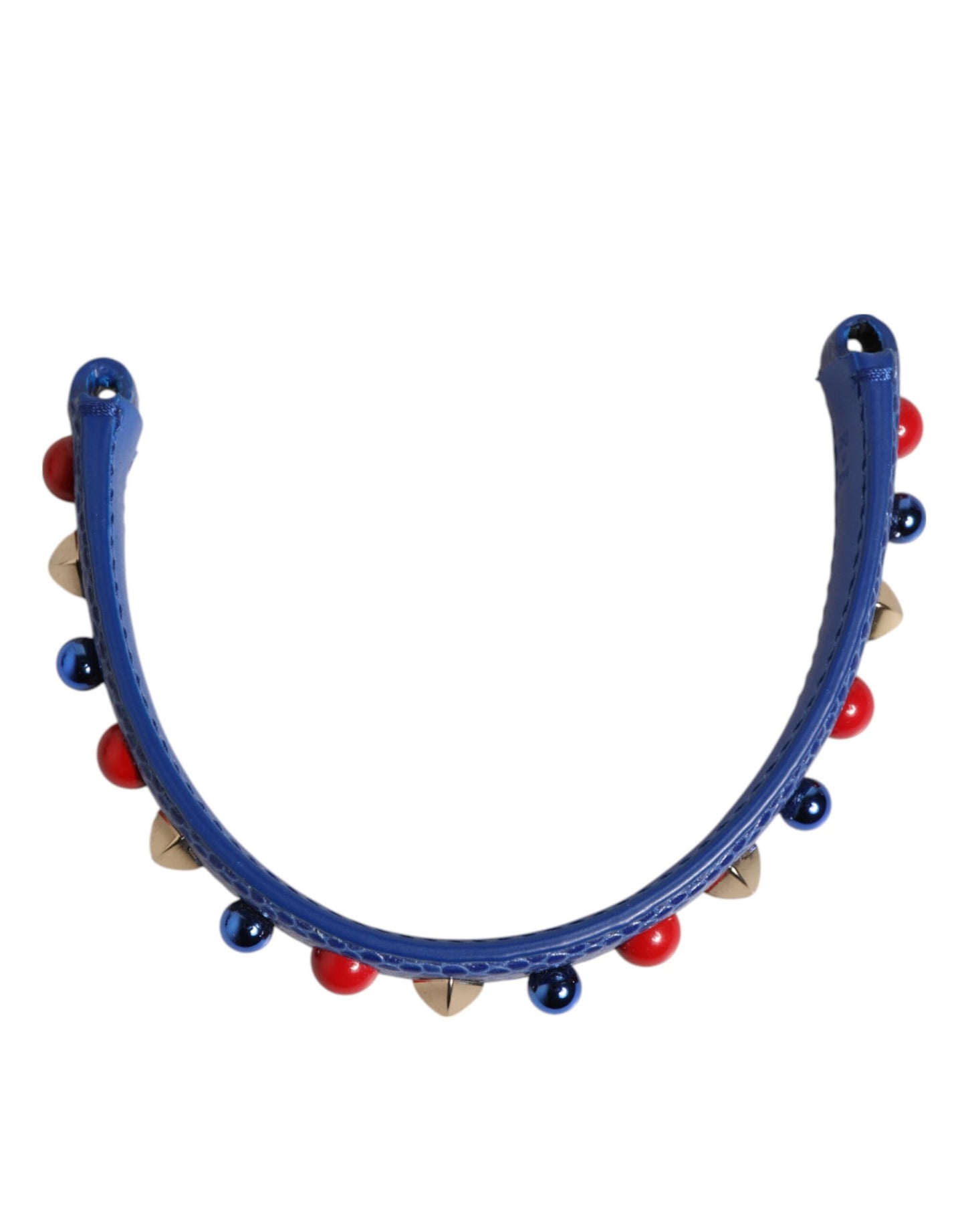 Bandoulière pour sac à main Dolce &amp; Gabbana en cuir bleu orné