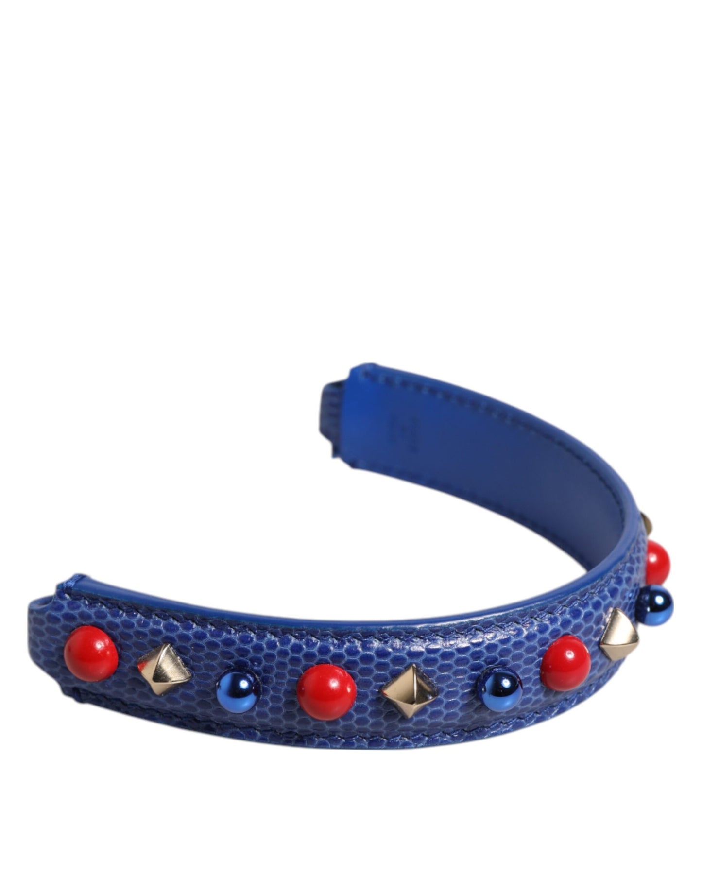 Bandoulière pour sac à main Dolce &amp; Gabbana en cuir bleu orné