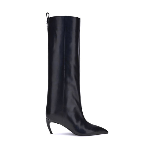 Les bottes hautes en cuir Attico