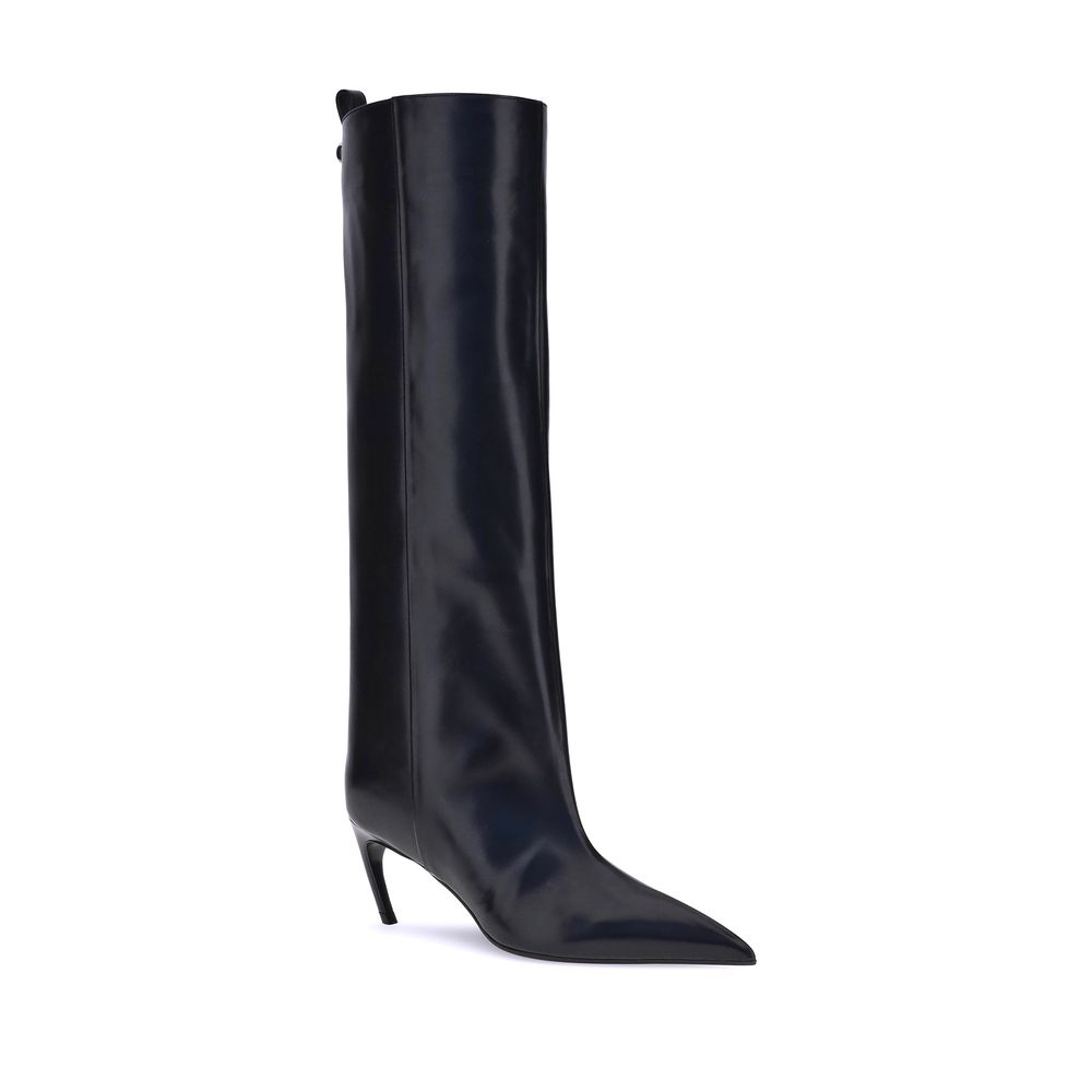 Les bottes hautes en cuir Attico