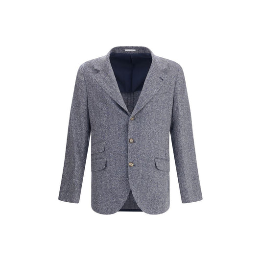 Brunello Cucinelli Blue Wool Blazer