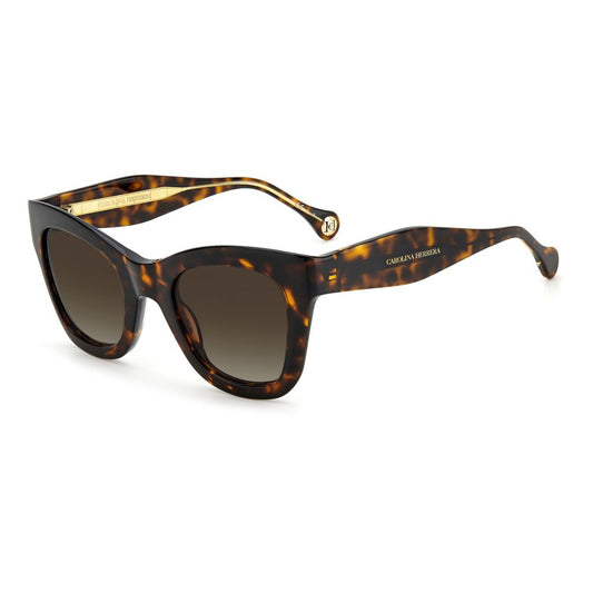 Lunettes de soleil Carolina Herrera en acétate marron