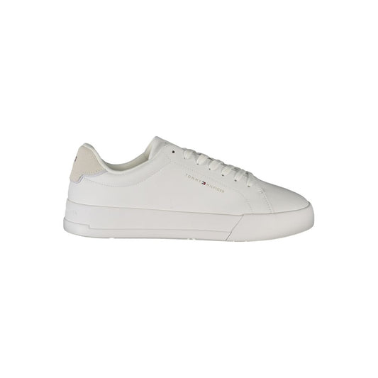 Tommy Hilfiger White Polyurethane Men Sneaker