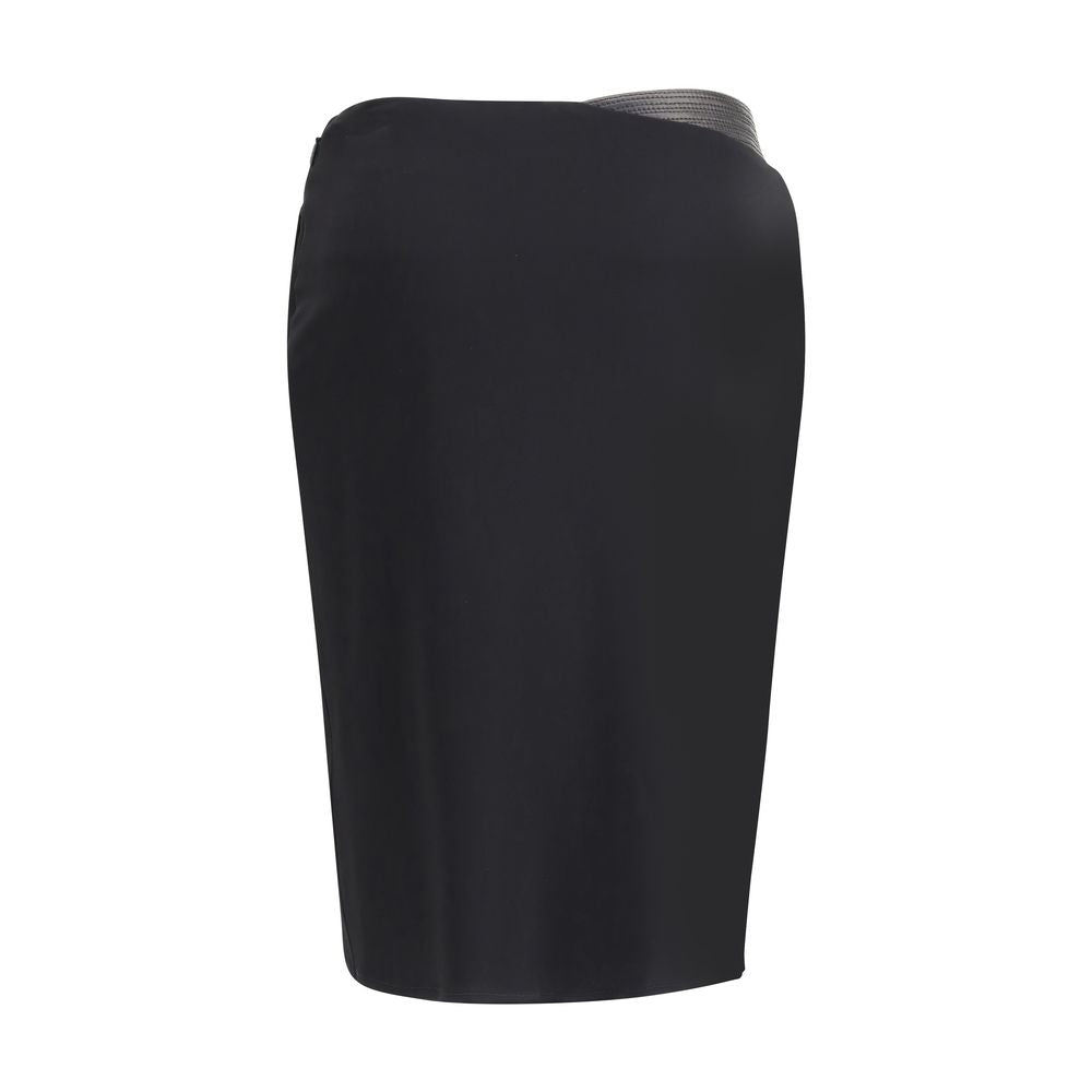 Versace – Drapierter Jerseyrock